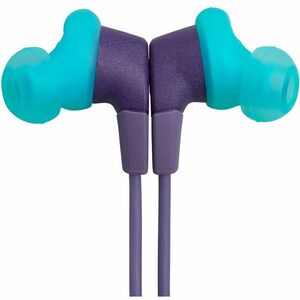 JBL Endurance Run 3 Wired Earbud, Behind-the-ear Stereo Earset - Purple - Binaural - In-ear - 20 Hz to 20 kHz - Mini-phone