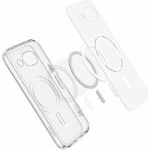 Spigen Ultra Hybrid Mag Case for Google Pixel 10a Smartphone - Clear White - Yellowing Resistant, Drop Resistant, Scratch 