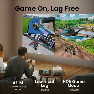 BenQ TK705i 3D DLP Projector - 16:9 - Ceiling Mountable, Shelf Mountable, Tabletop - High Dynamic Range (HDR) - Front, Cei