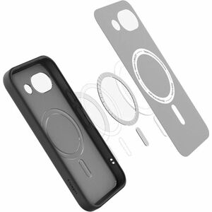 Spigen Ultra Hybrid Case for Google Pixel 10a Smartphone - Frost Black - Yellowing Resistant, Drop Resistant, Scratch Resi