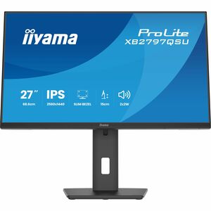 Moniteur LED iiyama ProLite XB2797QSU-B1 27" Classe WQHD - 16:9 - Noir mat - 68,6 cm (27") Viewable - Technologie IPS - LE