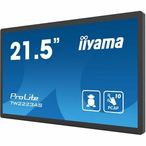 iiyama ProLite TW2223AS-B3P 22 Zoll Klasse LED-Touchscreen-Monitor - 16:9 Format - 18 ms Reaktionszeit - 54,6 cm (21,5 Zol