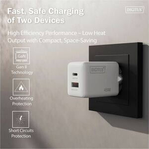 Digitus 45 W Wechselstromadapter - 45 W - 12,25 A