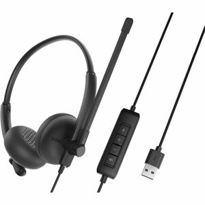 Auriculares Dell WH125 Cableado Sobre la oreja, Sobre la cabeza Estéreo - Negro - Binaural - Supra-aural - 32Ohm - 20Hz a 