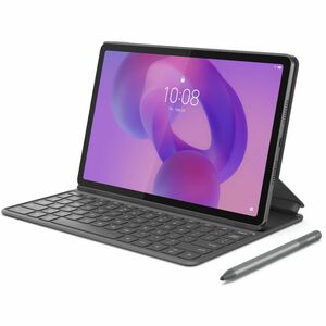 Lenovo Tastatur/Cover (Folie) Tablet - Luna Gray - Polyurethan Außenmaterial - 259 mm Höhe x 395,5 mm Breite x 5,5 mm Tiefe