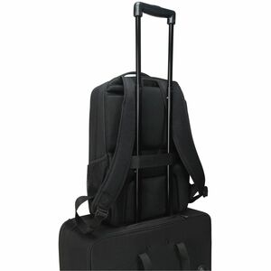 Dicota TWO Carrying Case (Backpack) for 38.1 cm (15") to 43.9 cm (17.3") Notebook - Black - Water Resistant - 300D rPET Po