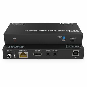 Digitus KVM-Konsole/Extender - Kabel - 150 m Reichweite - 4K UHD - 3840 x 2160 Maximale Videoauflösung - 2 x Netzwerk (RJ-