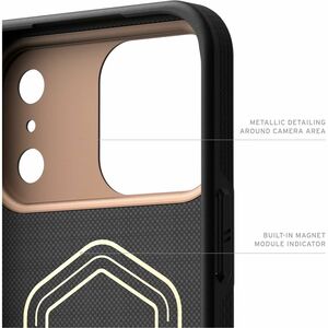 Urban Armor Gear Fibr Armr Case for Apple iPhone 17 Pro Max Smartphone - Graphite, Bronze - Anti-slip, Drop Resistant, Hea
