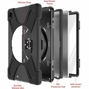CODi Rugged Carrying Case Samsung Galaxy Tab A11+ Tablet - Drop Resistant, Shock Absorbing, Damage Resistant, Chemical Res