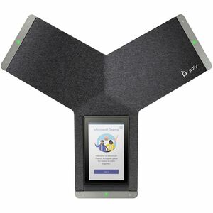 Poly Trio C60 IP Conference Station - Corded/Cordless - Bluetooth, Wi-Fi - 5 Multiple Conferencing - Tabletop - Black - 3 