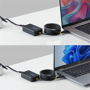 StarTech 65W USB-C Laptop Charger, 1.5m Tethered USB-C Cable, Power Adapter Brick for Dell, XPS, HP ProBook, MacBook Pro -