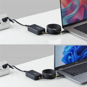 StarTech 65W USB-C Laptop Charger, 5ft (1.5m) Tethered USB-C Cable, Power Adapter Brick for Dell, XPS, HP ProBook, MacBook