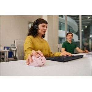 HP 720M Mouse - Bluetooth/Radio Frequency - USB Type A - 7 Button(s) - 6 Programmable Button(s) - Pink - PC, Mac - Wireles