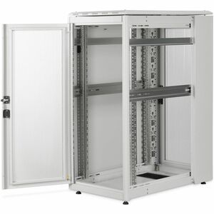 Digitus Unique 26U Bodenstehend Geschlossener Schrank Rackschrank für Server, PDU943 mm Regaltiefe - Hellgrau - Stahl, Ble