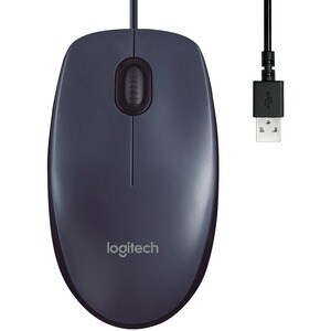 MOUSE COM FIO LOGITECH B100 PRETO BB