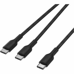 Belkin BoostCharge Pro 1.50 m USB-C Data Transfer Cable - Cable for Smartphone, Notebook, Tablet, iPhone, MacBook Pro - Fi