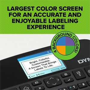 Dymo LabelManager 640 CB Electronic Label Maker - Thermal Transfer - 20 mm/s Mono - Tape6 mm, 9 mm, 12 mm, 19 mm, 24 mm - 