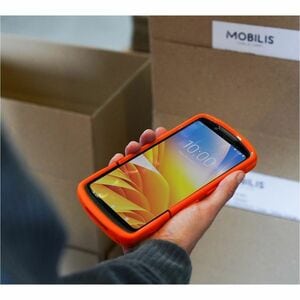 MOBILIS PROTECH Robust Tasche Zebra Mobilcomputer - Warn-Orange - Sturzsicher, Stoßfest, Staubfest, Schlagfest, Anitbakter