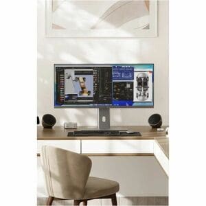 Alogic Edge 40C5KPDSGR 40 Zoll Klasse 5K2K WUHD LCD-Monitor - 21:9 Format - Grau - 101,6 cm (40 Zoll) Viewable - IPS-Techn