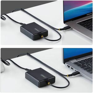 StarTech.com Caricatore USB-C per laptop da 100W con cavo USB-C integrato da 1,5 m, Alimentatore per Dell, XPS, HP ProBook