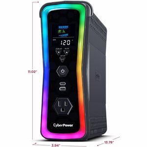 UPS de línea interactiva CyberPower GX150C2 - 1.50kVA/1kW - Minitorre - 8Hora(s) Recarga - 2.30Minuto(s) Stand-by - 120 V 