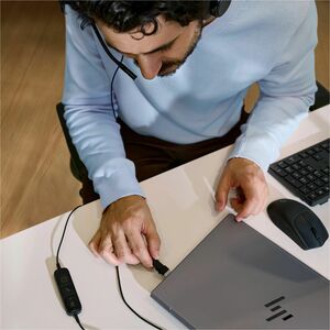 Cuffie Poly Mission 400 425 Cavo Over-the-head, On-ear Stereo - Nero - Microsoft Teams Certification - Binaural - Supra-au