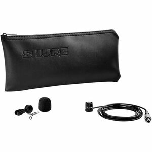 Shure WL183M Wired Condenser, Dynamic Microphone for Transportation - Black - 1.23 m - 70 Hz to 20 kHz - Omni-directional 