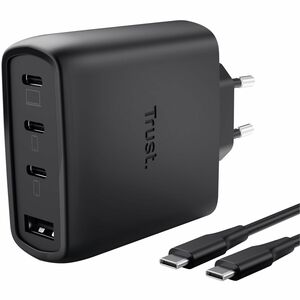 Adattatore  / alimentatore CA Trust Maxo - 65 W - Adattatore universale - 3 USB di tipo C - Per Smartphone, Tablet PC, e-b