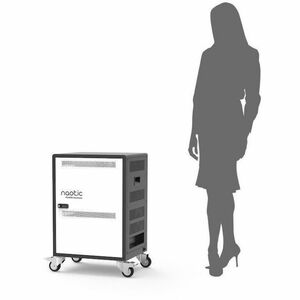 Naotic Charging Cabinet - 20 Devices Supported - 65.2 cm Height x 49.5 cm Width x 41.7 cm Depth - For Tablet, Notebook, Sm