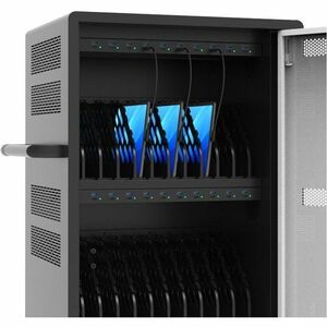 Naotic Charging Cabinet - For Tablet, Smartphone, School, Business - USB Charging Port, Lockable, LED Charge Indicator, Wh