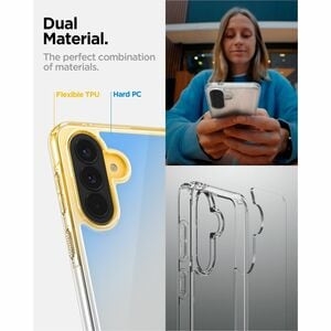 Spigen Ultra Hybrid Case for Samsung Galaxy A57 Smartphone - Crystal Clear - Scratch Resistant, Drop Resistant, Anti-scrat