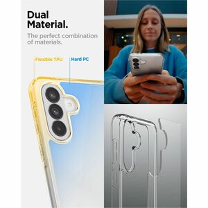 Spigen Ultra Hybrid Case for Samsung Galaxy A37 Smartphone - Crystal Clear - Drop Resistant, Scratch Resistant, Anti-scrat