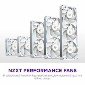 NZXT RF-U14PN-W1 Cooling Fan - PC, Motherboard, Radiator, Heatsink - 140 mm Maximum Fan Diameter - 1 x Fan(s) - 197.08m³/h
