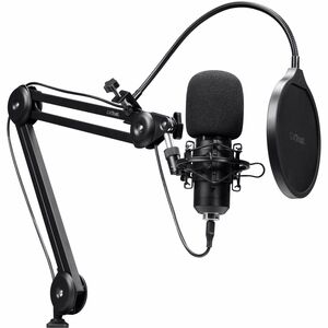 Microphone EMITA II+ avec bras articulé - GXT270-Filtre Anti-Pop et Anti-Vent, Gamer USB Micro avec Directivité Cardioïde 