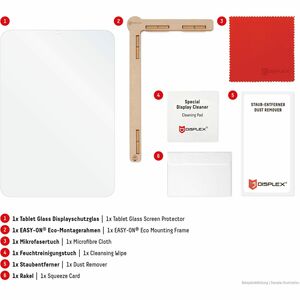 Displex 9H Smart Glass Displayschutz für Apple iPad Pro (2024) - Transparent - für 33 cm (13 Zoll) OLED Tablet - Kratzfest