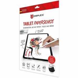 Displex PaperSense 3H PVC Displayschutz für Apple - Transparent, Black Edge (Schwarz) - für 33 cm (13 Zoll) LCD iPad Pro, 