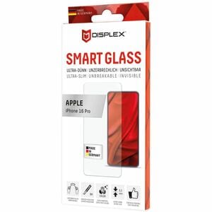 Displex Smart Glass 9H Smart Glass, Film, Gehärtetes Glas, Polyethylenterephthalat (PET) Displayschutz für Apple iPhone 16