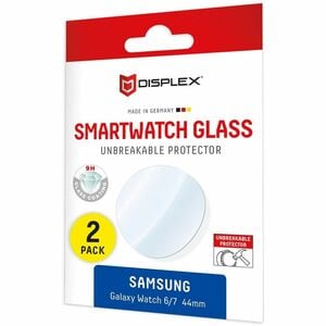 Displex 9H Hybridglas Displayschutz für Samsung - Transparent - 2 / Pack - für Super AMOLED Smartwatch - Bruchsicher, Vers
