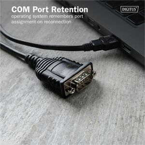 Digitus 1,80 m Seriell/USB Datentransferkabel - 1 Stück - Cable for Computer, Desktop-PC, Notebook - 128 kbit/s - Golden B