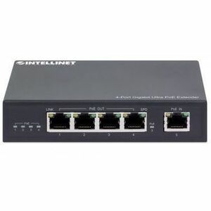 4-Port Gigabit Ultra PoE Extender, Adds up to 100 m (328 ft.) to PoE Range, 90 W PoE Power Budget, Four PSE Ports with up 