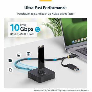 DOCK ADAPTADOR USB-C/USB-A A NVME M.2 - 10GBPS