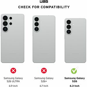 Urban Armor Gear Plasma XTE Case for Samsung Galaxy S26 Smartphone - Ash, Titanium - Drop Resistant, Scratch Resistant, Cr