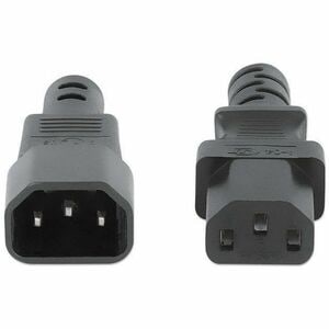 Power Cord/Cable, C14 Male to C13 Female (kettle lead), Monitor to CPU, 3m, 10A, Black, Lead, Lifetime Warranty - For PDU,