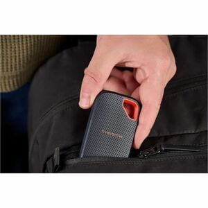 Unità stato solido Portatili SanDisk Extreme Portable SDSSDE70-2T00-G25 - Esterno - 2 TB - Nero - USB 3.1 Tipo C - 256-bit
