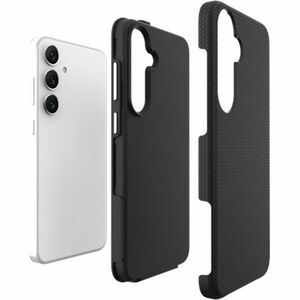 Coque Just in Case Durci - pour Samsung Galaxy S25 Smartphone - Texture - Noir - Antidérapante, Résistant aux rayures, Rés