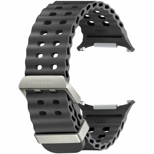 Samsung ET-SNL70 Adjustable Smartwatch Band - Buckle Attachment - 34 mm Height Length - Dark Grey - Hydrogenated Nitrile B