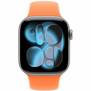 Apple Adjustable Smartwatch Band - Small (S)/Medium (M) - Pin-and-tuck Attachment - Clementine - Fluoroelastomer