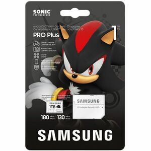 Samsung PRO Plus MB-MD1T0S 1 TB Class 10/UHS-I (U3) V30 microSDXC - 1 / Pack - 180 MB/s Read - 130 MB/s Write