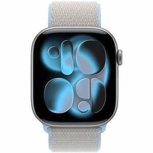 Apple Einstellbar Smartwatch-Band - Einheitsgröße - Haken & Öse Aufsatz - Blau - Nylon, Nylongewebe, Polyester, Elasthan