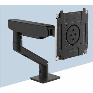 Dell Pro HDA26 Desk Mount for Monitor, Display - Black, Silver - Height Adjustable - 1 Display(s) Supported - 20 kg Load C